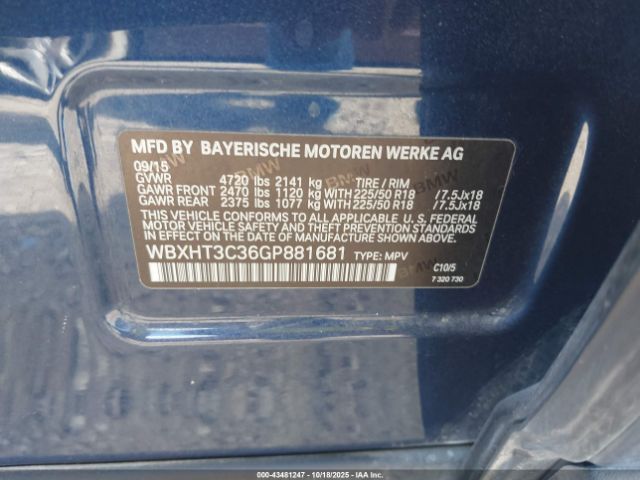 2016 BMW X1 WBXHT3C36GP881681 Photo 8