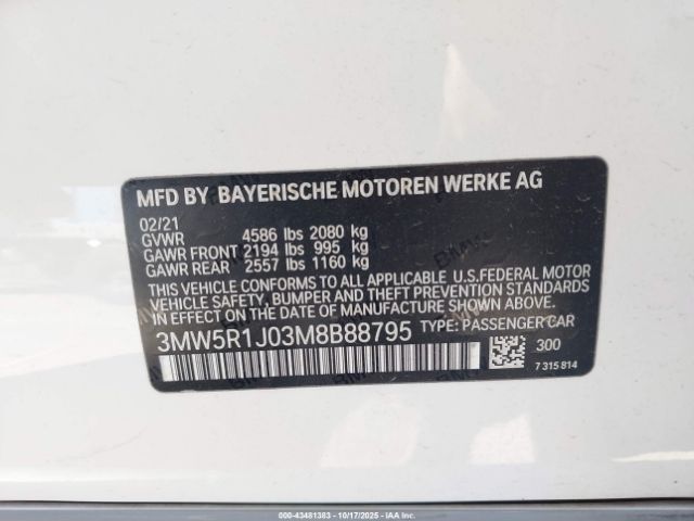 2021 BMW 330I 3MW5R1J03M8B88795 Photo 8