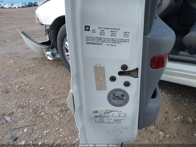 Aukcja sprzedaży 2003 Buick Lesabre Custom, vin: 1G4HP52K434190775, numer aukcji: 43481506