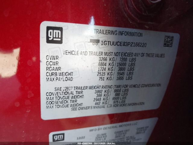 2023 GMC SIERRA 1500 1GTUUCE83PZ166220 Photo 8