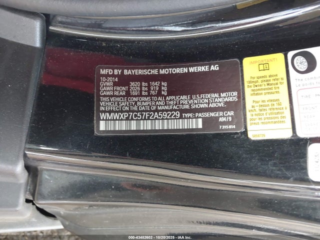 2015 MINI HARDTOP WMWXP7C57F2A59229 Photo 8