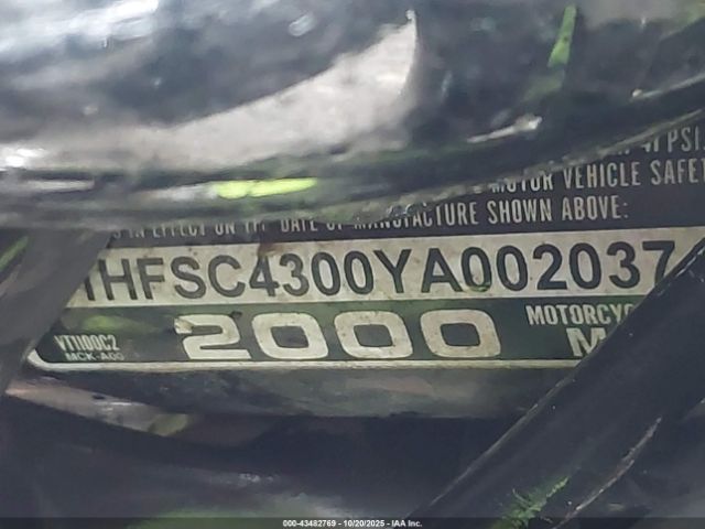 2000 HONDA VT1100 1HFSC4300YA002037 Photo 9