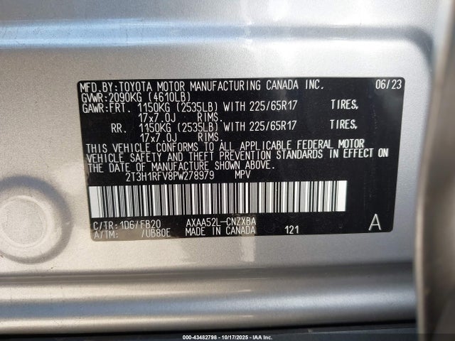 Toyota RAV4 LE 2023 2T3H1RFV8PW278979 Image 9