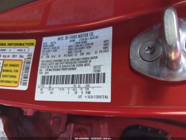 2024 FORD BRONCO SPORT 3FMCR9B67RRF26983 Photo 8