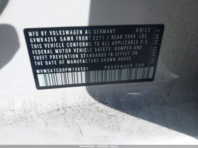 2023 VOLKSWAGEN GOLF GTI WVWSA7CD0PW134334 Photo 8