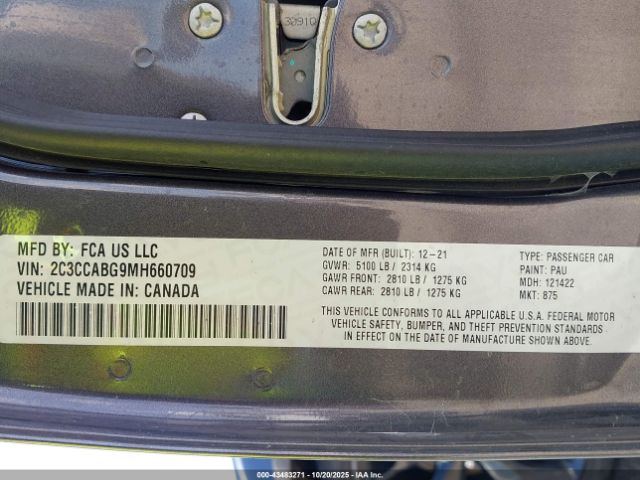 2021 CHRYSLER 300 2C3CCABG9MH660709 Photo 8