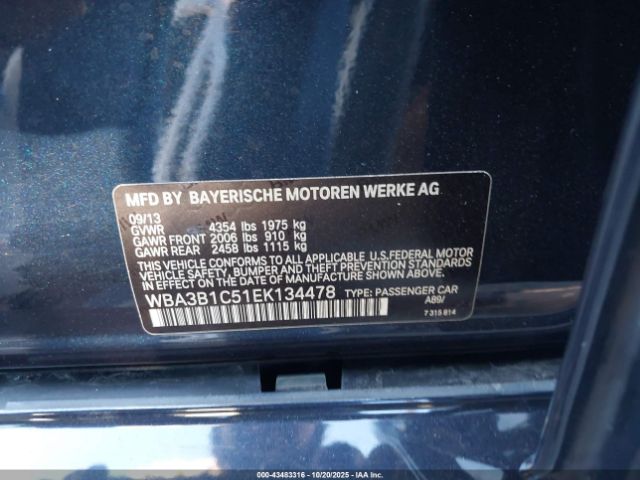 2014 BMW 320I WBA3B1C51EK134478 Photo 8