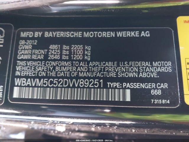 2013 BMW X1 WBAVM5C52DVV89251 Photo 8