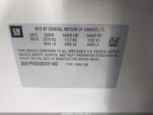 2013 CADILLAC XTS 2G61P5S39D9231482 Photo 8