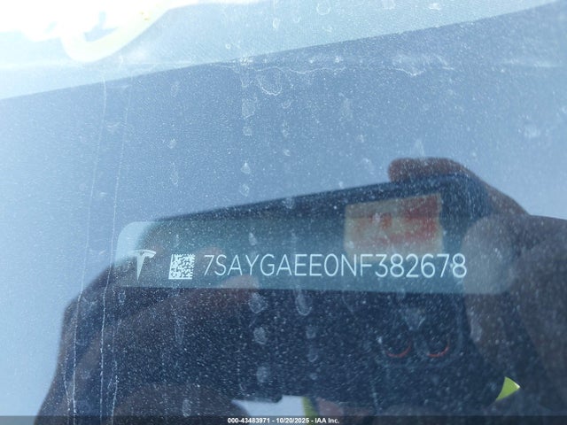 2022 TESLA MODEL Y 7SAYGAEE0NF382678 Photo 8
