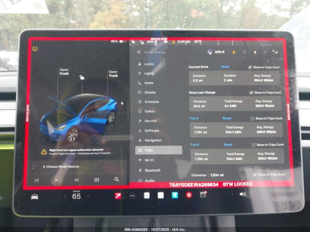 2024 TESLA MODEL Y 7SAYGDEE1RA269634 Photo 6