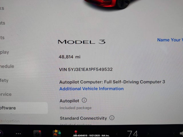 2023 TESLA MODEL 3 5YJ3E1EA1PF549532 Photo 6