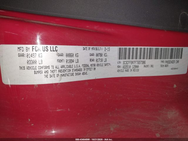 2015 FIAT 500 3C3CFFBR7FT657386 Photo 8