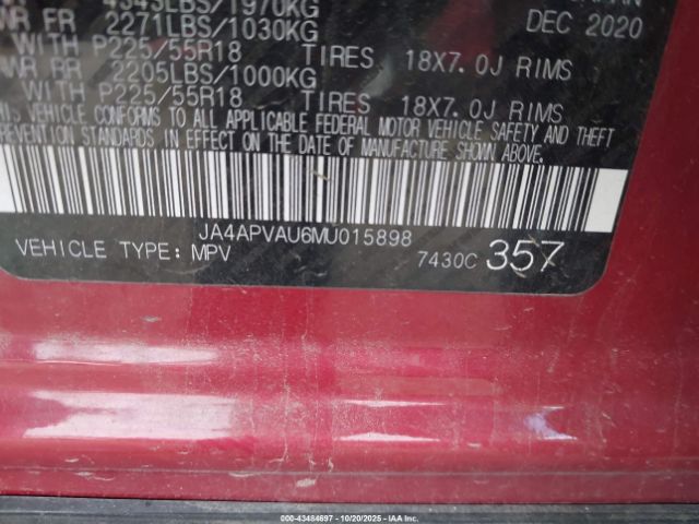 2021 MITSUBISHI OUTLANDER SPORT JA4APVAU6MU015898 Photo 8