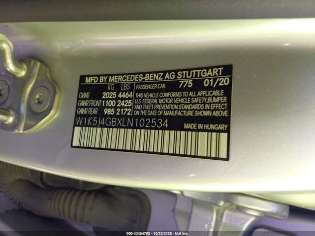 2020 MERCEDES-BENZ CLA 250 W1K5J4GBXLN102534 Photo 8