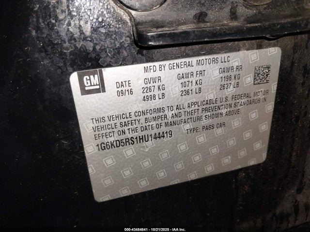 2017 CADILLAC CT6 1G6KD5RS1HU144419 Photo 8