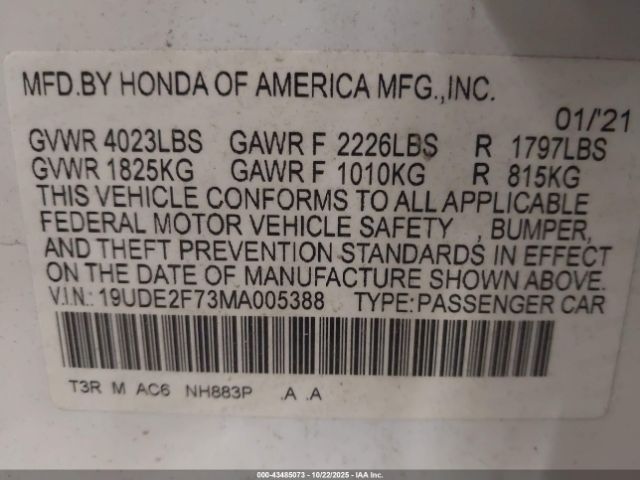 2021 ACURA ILX 19UDE2F73MA005388 Photo 8