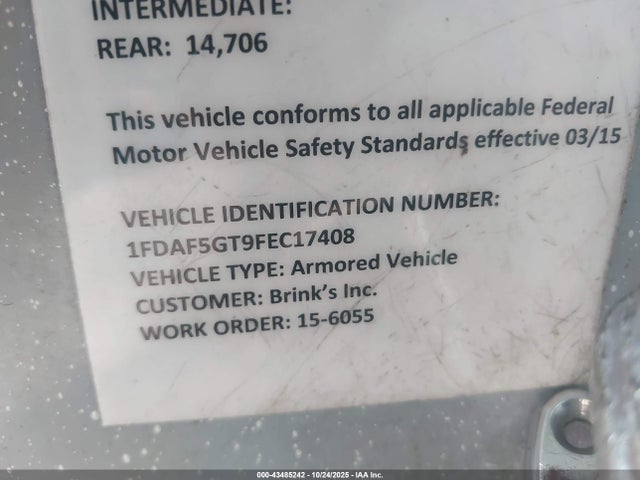 Ford F-550 Chassis Xl 2015 1FDAF5GT9FEC17408 Image 8
