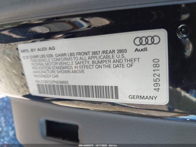 2023 AUDI A6 WAUD3BF22PN038692 Photo 8