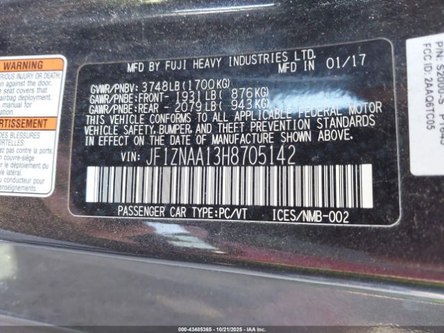 2017 TOYOTA 86 JF1ZNAA13H8705142 Photo 8