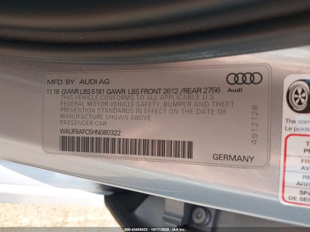 2017 AUDI A6 WAUF8AFC5HN080322 Photo 8