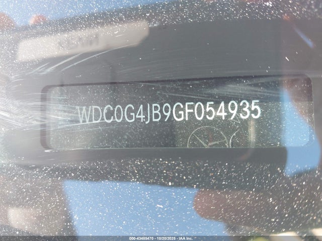 Продаж на аукціоні авто 2016 Mercedes-benz Glc 300, vin: WDC0G4JB9GF054935, номер лоту: 43485470