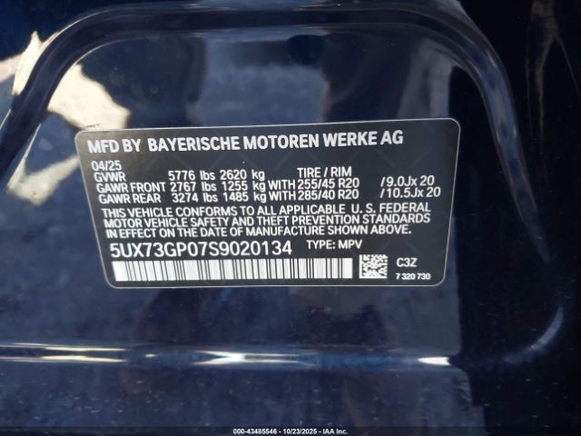 2025 BMW X3 5UX73GP07S9020134 Photo 8