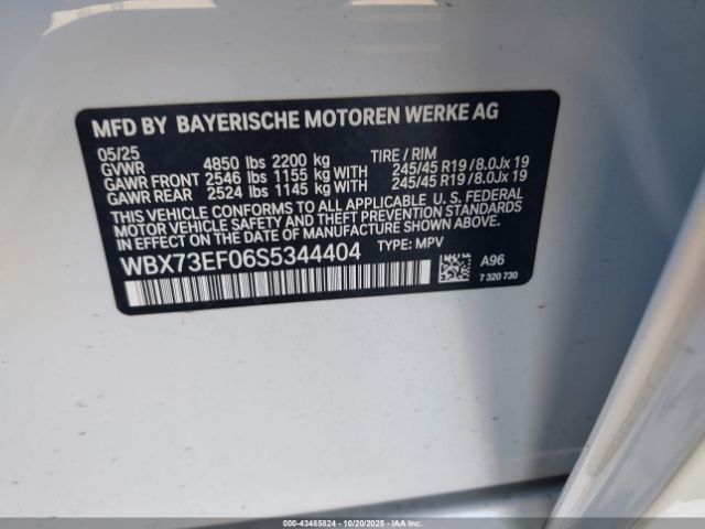 2025 BMW X1 WBX73EF06S5344404 Photo 8