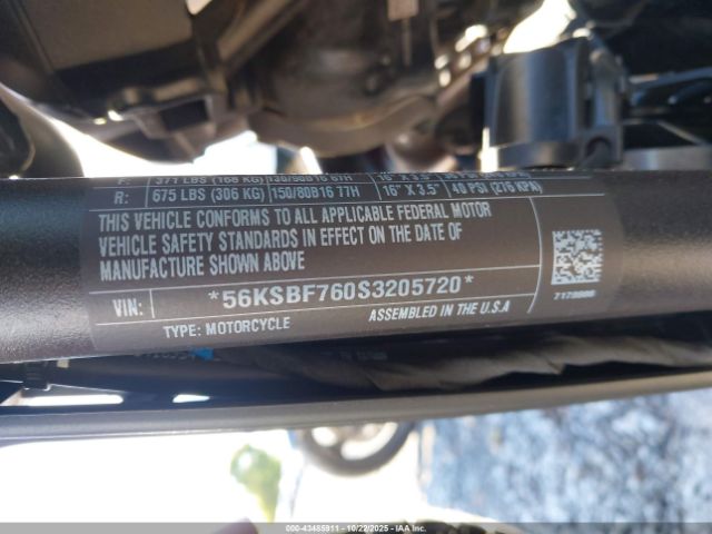 2025 INDIAN MOTORCYCLE CO. SCOUT 56KSBF760S3205720 Photo 9