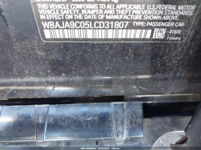 2020 BMW 530E WBAJA9C05LCD31807 Photo 8