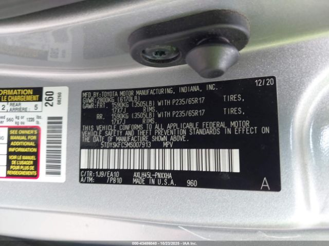 2021 TOYOTA SIENNA 5TDYSKFC5MS007913 Photo 8