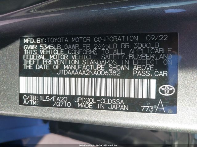 2022 TOYOTA MIRAI JTDAAAAA2NA006382 Photo 8
