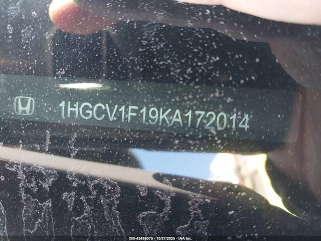Продаж на аукціоні авто 2019 Honda Accord Lx, vin: 1HGCV1F19KA172014, номер лоту: 43486075