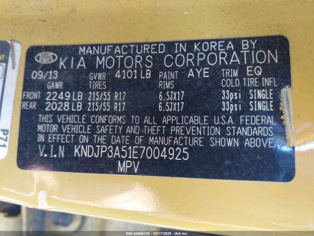 2014 KIA SOUL KNDJP3A51E7004925 Photo 8