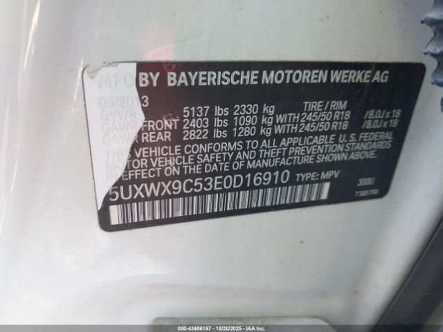 2014 BMW X3 5UXWX9C53E0D16910 Photo 8