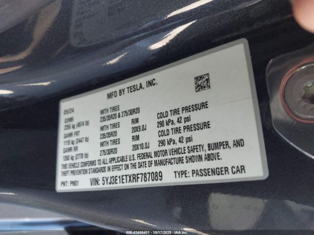 2024 TESLA MODEL 3 5YJ3E1ETXRF787089 Photo 8