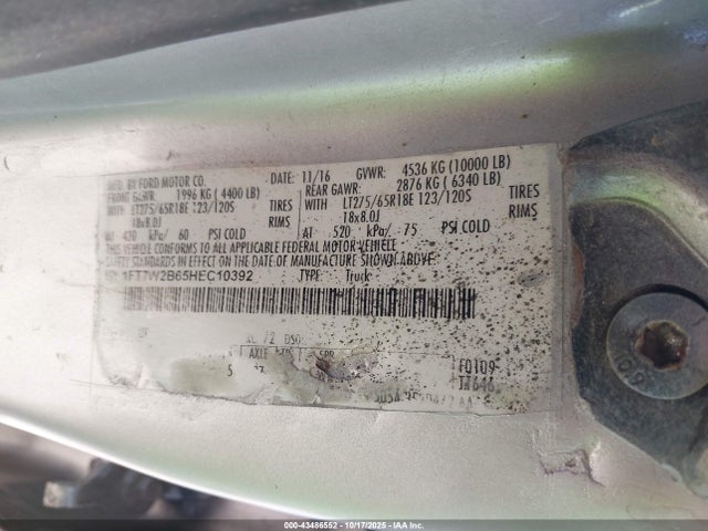 Ford F-250 2017 1FT7W2B65HEC10392 Image 9