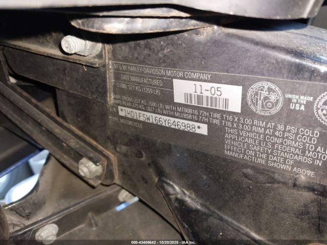 2006 HARLEY-DAVIDSON FLTRI 1HD1FSW166Y646988 Photo 9