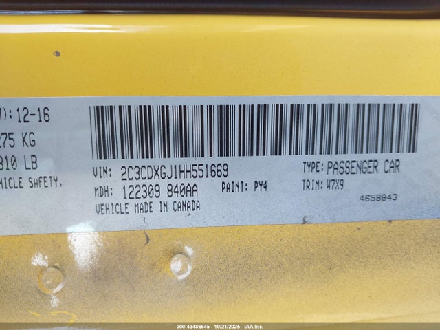 2017 DODGE CHARGER 2C3CDXGJ1HH551669 Photo 8