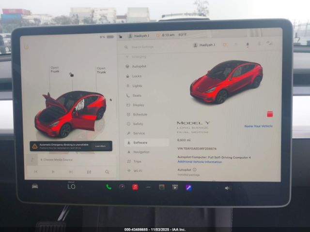 2024 TESLA MODEL Y 7SAYGAEE4RF206674 Photo 6