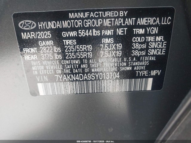 Hyundai Ioniq 5 2025 7YAKN4DA9SY013704 Image 9