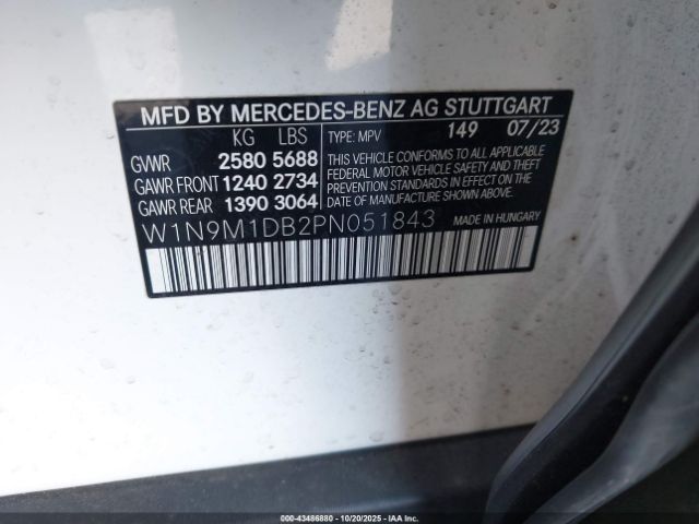 2023 MERCEDES-BENZ EQB 350 SUV W1N9M1DB2PN051843 Photo 8