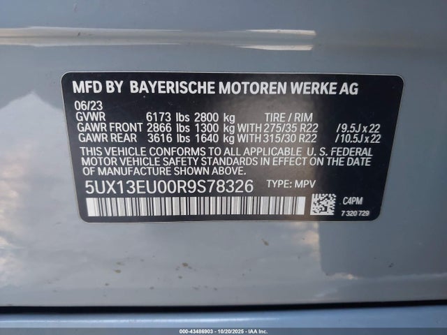 5UX13EU00R9S78326 BMW X5 Sdrive40i