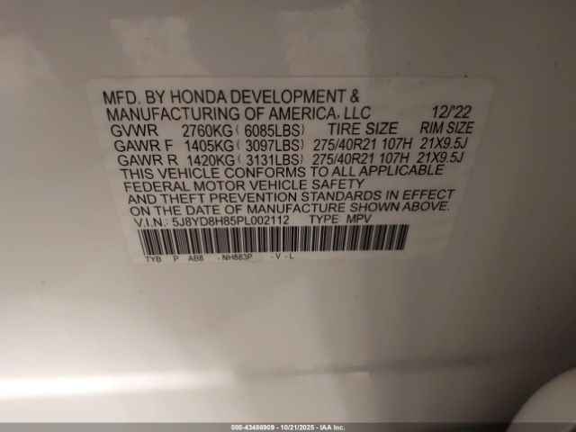 2023 ACURA MDX 5J8YD8H85PL002112 Photo 8