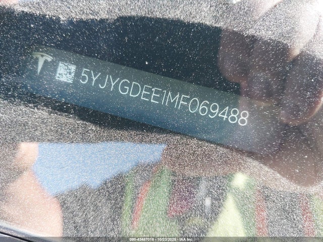 2021 TESLA MODEL Y 5YJYGDEE1MF069488 Photo 8