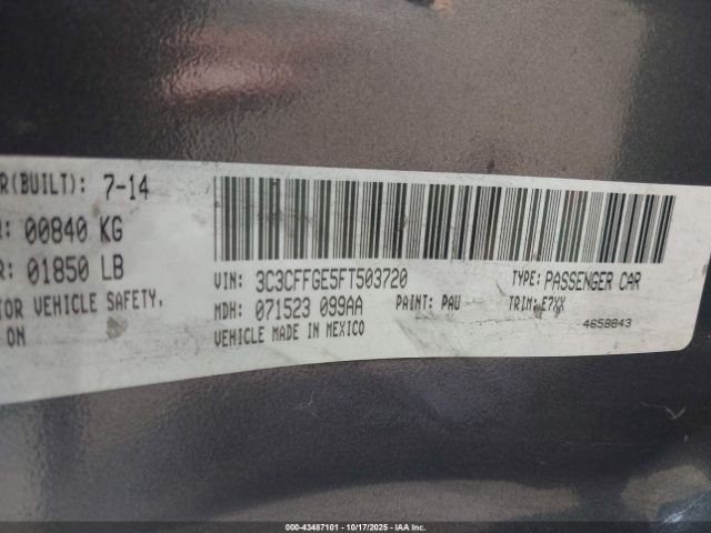 2015 FIAT 500E 3C3CFFGE5FT503720 Photo 8