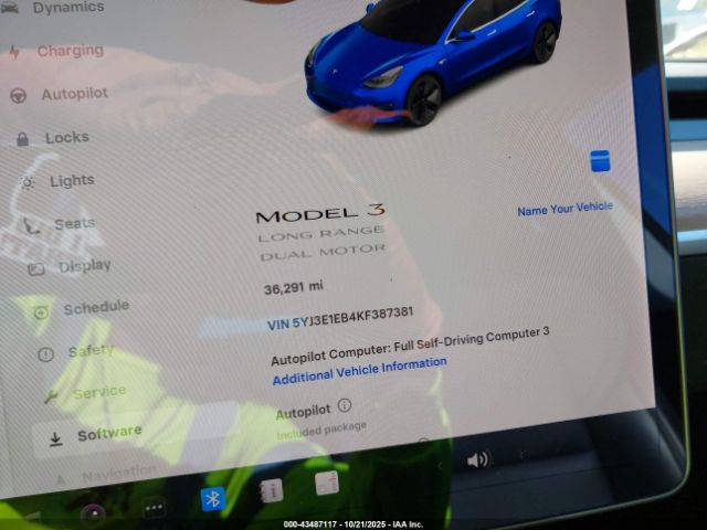 2019 TESLA MODEL 3 5YJ3E1EB4KF387381 Photo 6