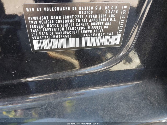 3VW4T7AJ7HM244503 Volkswagen JETTA GLI