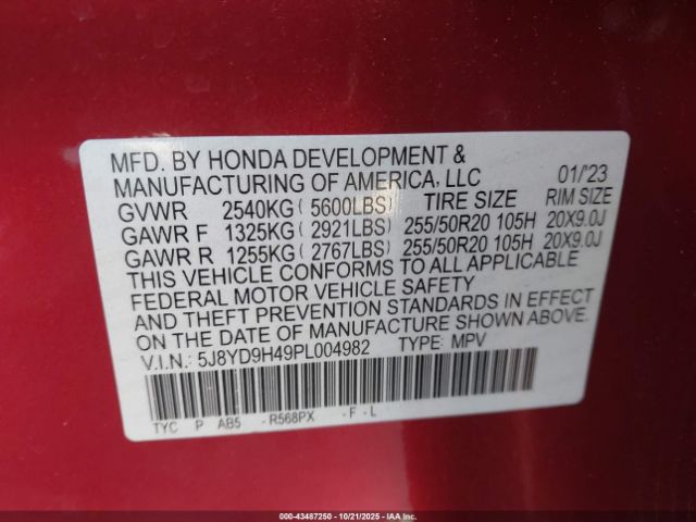 2023 ACURA MDX 5J8YD9H49PL004982 Photo 8