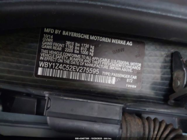 2014 BMW I3 WBY1Z4C52EV275595 Photo 8